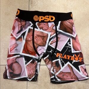 PSD Playboy Collage Boxer Briefs - Black, Orange, Pink